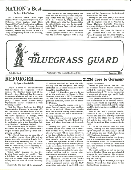 Bluegrass Guard, December 1983